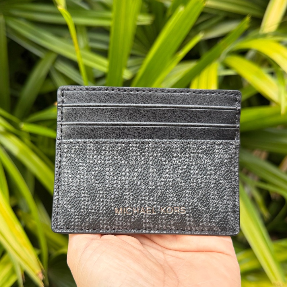 Michael Kors Textured Black Card Holder